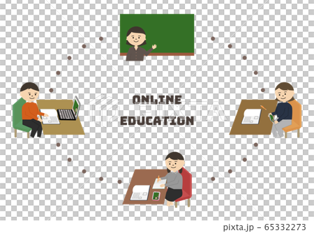 Online class female teacher 65332273