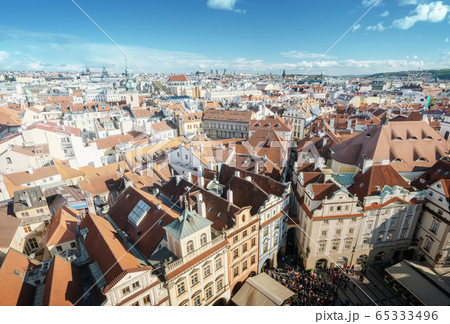 roofs in Prague Old Town Square, the Czech roofs in Prague Old Town Square, the Czech 65333496