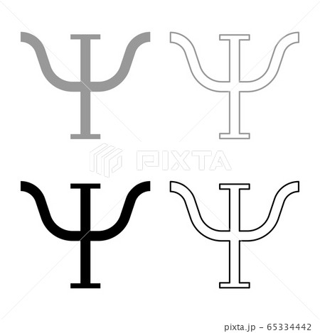 Psi greek symbol capital letter uppercase font  65334442