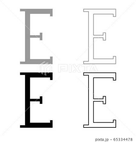 Epsilon greek symbol capital letter uppercase  65334478