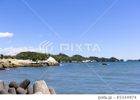 宮城　奥松島の小さな浜 65334974