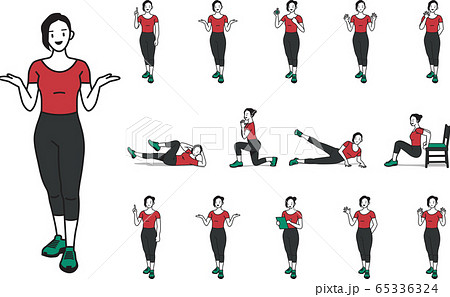 運動 スポーツ 女性 65336324