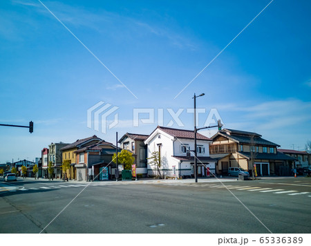 福島県会津若松市　歴史的ロマンを感じる七日町通り　七日町けやき通り　会津新選組記念館 65336389