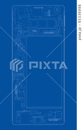 Smartphone concept outline. Vector Smartphone concept outline. Vector 65336998