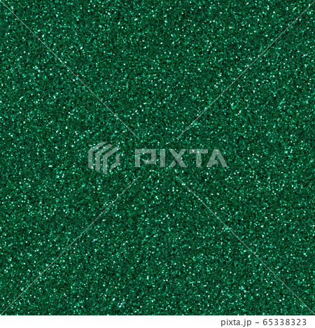 Shiny dark green glitter, sparkle confetti texture. Christmas abstract background, seamless pattern. 65338323