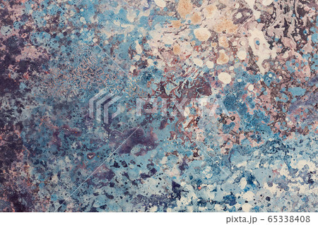 Elegant abstract painting in blue tone for your interior. 65338408
