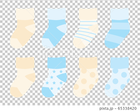 Blue Baby Sock Clip Art - Blue Baby Sock Image
