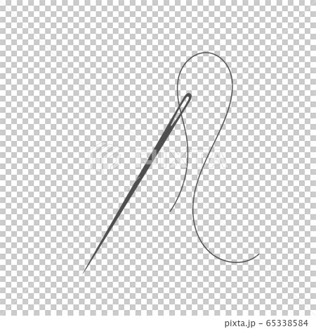 Needle and thread silhouette icon vector graphic 65338584