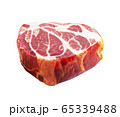 Fresh raw meat on white 65339488