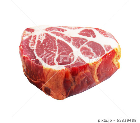 Fresh raw meat on white 65339488