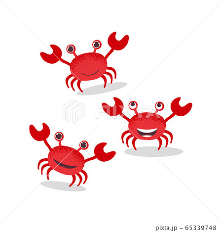 Set of cute crab character Set of cute crab character 65339748
