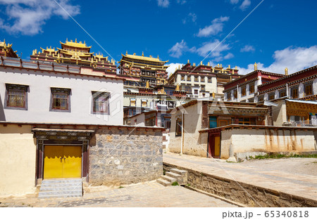 Songzanlin Monastery on a sunny day, China. Songzanlin Monastery on a sunny day, China. 65340818