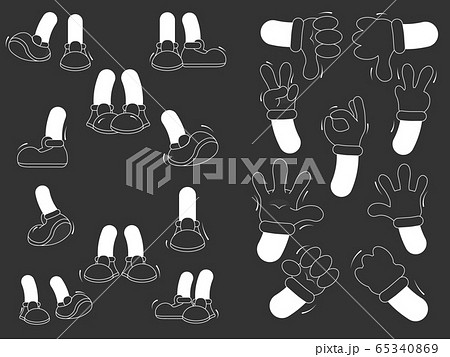 Cartoon hands and legs 65340869
