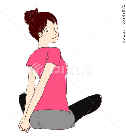 ストレッチをする女性 65343871