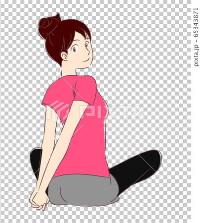 ストレッチをする女性 65343871