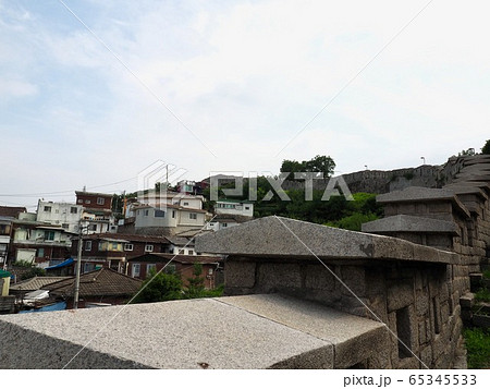 階段 城 城壁 65345533