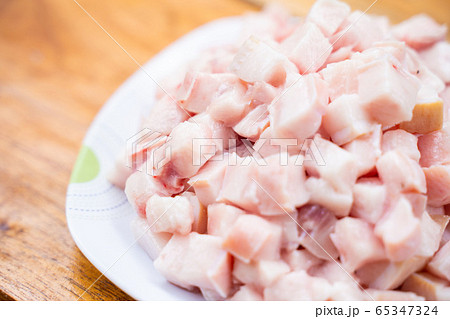 sliced streaky pork for cooking pork crackling sliced streaky pork for cooking pork crackling 65347324