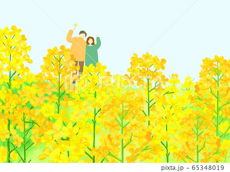 Beautiful spring day with colorful flowers illustration 012 Beautiful spring day with colorful flowers illustration 012 65348019