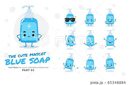 cartoon images of Blue Soap. First set. Vector cartoon images of Blue Soap. First set. Vector 65348884