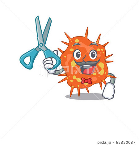 Sporty burkholderia mallei cartoon character design with barber Sporty burkholderia mallei cartoon character design with barber 65350037