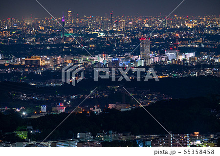 《東京都》西東京市方面を望む夜景 65358458