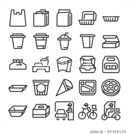 テイクアウト アイコン セット 65359120