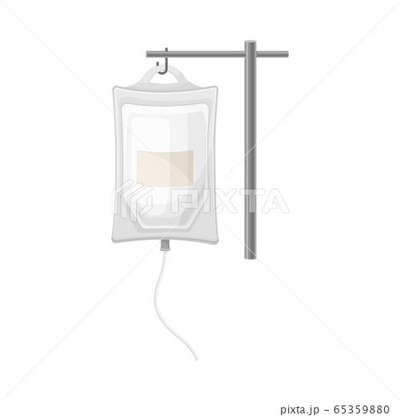 Saline Drip for Hospital Treatment and Medical Cure Vector Set 65359880