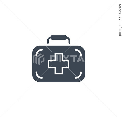First Aid Kit related vector glyph icon. 65360269