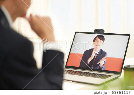 オンライン面接　オンライン会議　イメージ 65361117