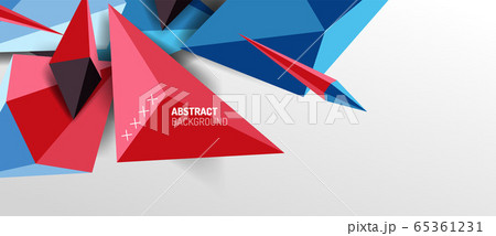 Trendy simple triangle abstract background, dynamic motion concept. Vector Illustration For Wallpaper, Banner, Background, Card, Book Illustration, landing page 65361231