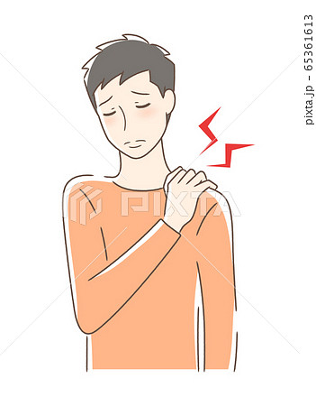 肩こりに悩む男性 65361613