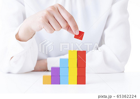積木　積立　棒グラフ 65362224