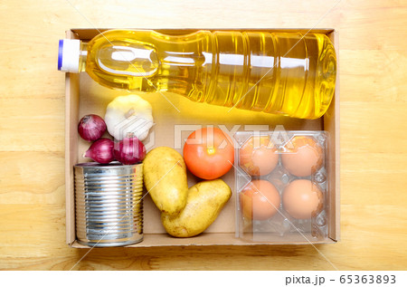 Coronavirus covid-19 food donation. Coronavirus covid-19 food donation. 65363893