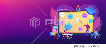 Coding workshop concept banner header Coding workshop concept banner header 65364709