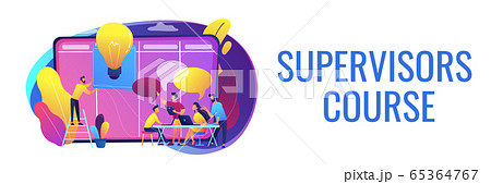 Managers workshop concept banner header. 65364767