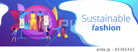 Sustainable fashion concept banner header Sustainable fashion concept banner header 65365432