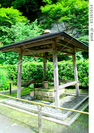 【神奈川】北鎌倉 明月院 瓶の井(つるべの井)縦アングル 【神奈川】北鎌倉 明月院 瓶の井(つるべの井)縦アングル 65365654