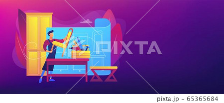 Custom furniture concept banner header 65365684