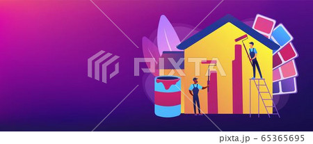 Painter services concept banner header Painter services concept banner header 65365695