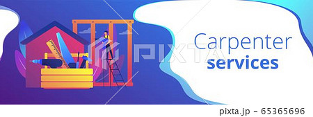 Carpenter services concept banner header Carpenter services concept banner header 65365696