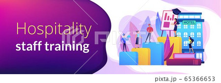 Hospitality courses concept banner header 65366653