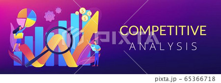 Competitive analysis concept banner header 65366718