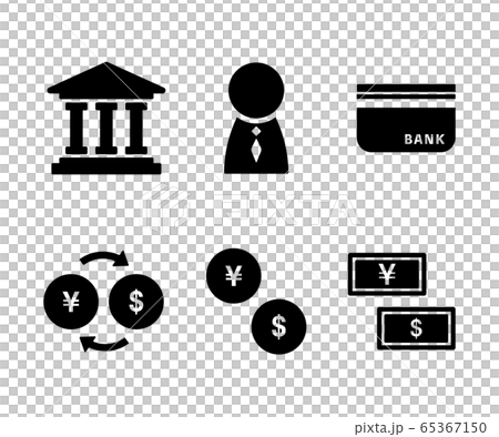 Set of bank icons / simple / business 65367150