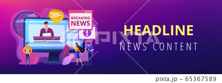 Hot online information concept banner header. Hot online information concept banner header. 65367589