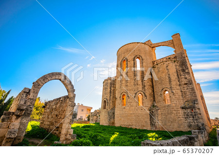 Saint George cathedral ruined facade, Famagusta, 65370207