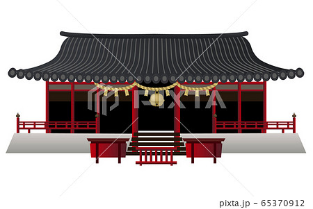 宮城建物1 塩釜神社ベクターイラストアイコンのイラスト素材