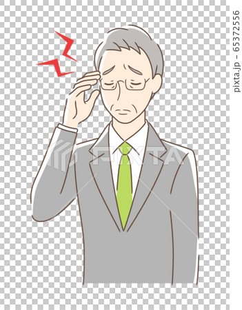 頭痛に悩む男性 頭痛に悩む男性 65372556
