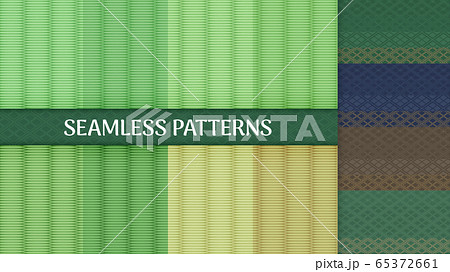 畳と畳縁のシームレスパターンのイラスト 65372661