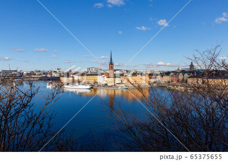 Photo from height of birds flight , Stockholm, 65375655