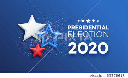 American Presidential Election 2020 background design. Vector illustration 65376613